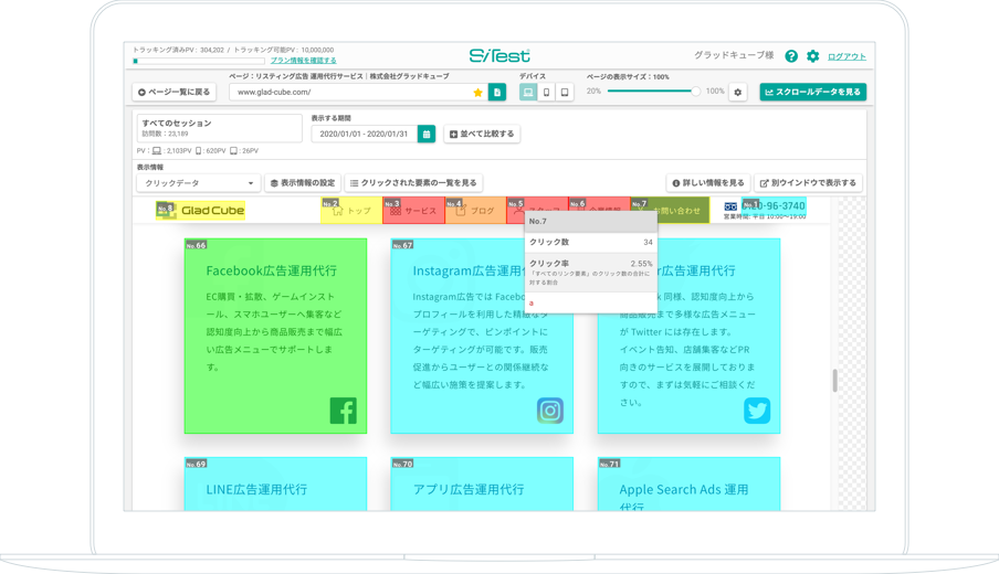 クリック（タップ）データを売上の向上に繋げる